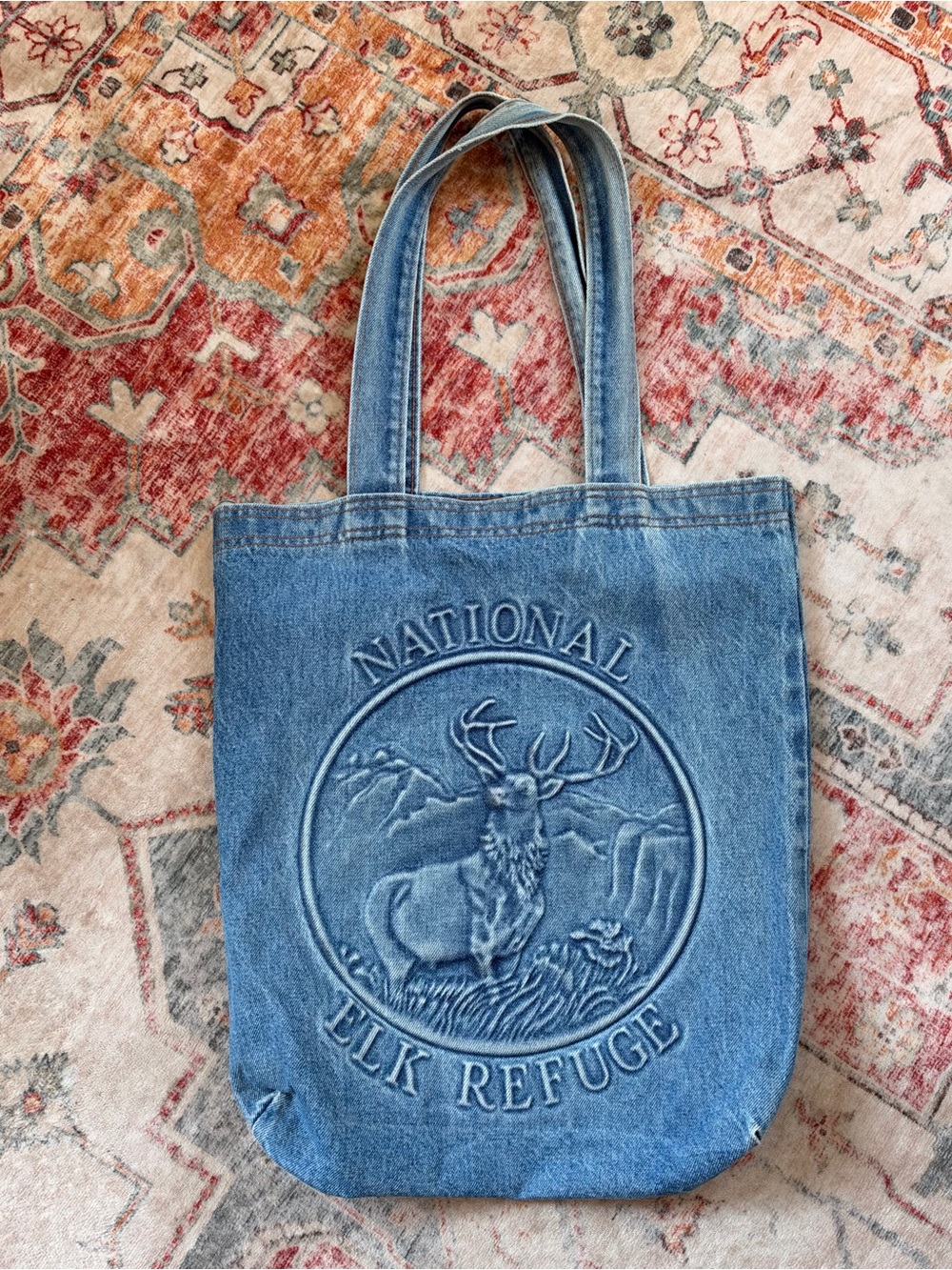 Blue Denim Tote Bag